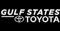 gulf states toyota logo on a black background