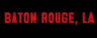 baton rouge, la logo on a black background