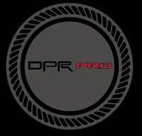 dpr pro logo on a black background